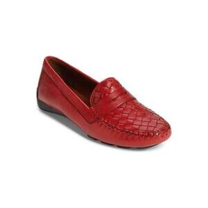 NEW ROBERT ZUR women's petra driving loafer in red